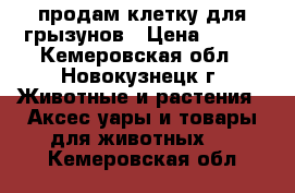 продам клетку для грызунов › Цена ­ 500 - Кемеровская обл., Новокузнецк г. Животные и растения » Аксесcуары и товары для животных   . Кемеровская обл.